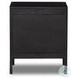 Sydney Black Wash and Black Cane Left 1 Door Nightstand