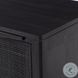 Sydney Black Wash and Black Cane Left 1 Door Nightstand
