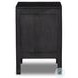 Sydney Black Wash and Black Cane Left 1 Door Nightstand