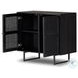 Carmel Black Wash Small 2 Door Cabinet