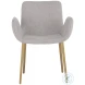 Lucano Belfast Heather Grey Fabric Dining Armchair