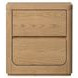 Modena Natural and Cream Youth Upholstered Panel Bedroom Set