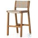 Delano Natural Teak Outdoor Bar Stool