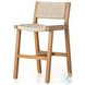 Delano Natural Teak Outdoor Counter Height Stool
