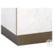 Daines White Marble End Table