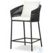 Porto Arashi Salt Outdoor Counter Height Stool