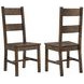 Coleman Rustic Golden Brown Side Chair Set of 2