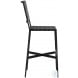 Omari Black Leather Bar Stool