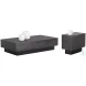Raiden Gunmetal Steel and Matte Black Occasional Table Set