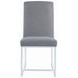 Starlight Grey Matte Velvet Dining Chair Set of 2