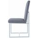 Starlight Grey Matte Velvet Dining Chair Set of 2