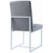Starlight Grey Matte Velvet Dining Chair Set of 2