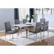 Starlight Grey Matte Velvet Dining Chair Set of 2