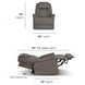 Zecliner Model 3+ Petite Dark Umber Performance Fabric Zero Gravity Triple Power Lift Recliner with USB Charging and LED