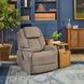 Zecliner Model 3+ Petite Dark Umber Performance Fabric Zero Gravity Triple Power Lift Recliner with USB Charging and LED