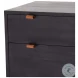 Trey Black Wash Modular Filing Cabinet