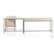 Trey Dove Poplar Filing L-Shaped Credenza Desk System