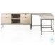 Trey Dove Poplar Filing L-Shaped Credenza Desk System