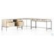 Trey Dove Poplar Filing L-Shaped Credenza Desk System