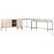 Trey Dove Poplar Filing L-Shaped Credenza Desk System