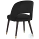 Clifton Black Fabric Monae Dining Chair