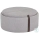 Boreal Heather Grey And Autumn Chestnut Borelli Wheeled Storage Ottoman