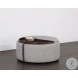 Boreal Heather Grey And Autumn Chestnut Borelli Wheeled Storage Ottoman
