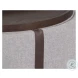 Boreal Heather Grey And Autumn Chestnut Borelli Wheeled Storage Ottoman
