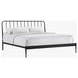 Metal Beds Matte Farmhouse King Metal Bed