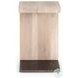 Hudson Ashen Walnut And Gunmetal C End Table