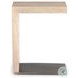 Hudson Ashen Walnut And Gunmetal C End Table