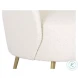 Cordelle Altro White Fabric Lounge Chair