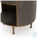 Shagreen Grey Shagreen Round 2 Drawer Nightstand