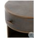 Shagreen Grey Shagreen Round 2 Drawer Nightstand