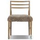 Glenmore Smoked Oak and Taupe Shearling Dining Chair Set of 2