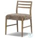 Glenmore Smoked Oak and Taupe Shearling Dining Chair Set of 2