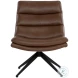 Harrison Missouri Mahogany Leather Swivel Lounge Chair