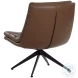 Harrison Missouri Mahogany Leather Swivel Lounge Chair