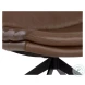 Harrison Missouri Mahogany Leather Swivel Lounge Chair