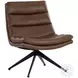 Harrison Missouri Mahogany Leather Swivel Lounge Chair