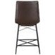 Rennes Brown And Gunmetal Counter Height Stool Set Of 2