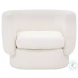 Valence Maya White Arm Chair