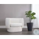 Valence Maya White Arm Chair