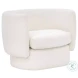 Valence Maya White Arm Chair