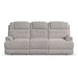 Zecliner Zofa Dove Gray Performance Fabric 87" Zero Gravity Power Reclining Sofa with USB Charging and LED