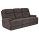Zecliner Zofa Umber Performance Fabric 87" Zero Gravity Power Sleep Reclining Sofa with USB Charging and LED