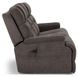 Zecliner Zofa Umber Performance Fabric 87" Zero Gravity Power Sleep Reclining Sofa with USB Charging and LED