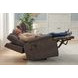 Zecliner Zofa Umber Performance Fabric 87" Zero Gravity Power Sleep Reclining Sofa with USB Charging and LED