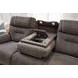 Zecliner Zofa Umber Performance Fabric 87" Zero Gravity Power Sleep Reclining Sofa with USB Charging and LED