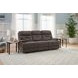 Zecliner Zofa Umber Performance Fabric 87" Zero Gravity Power Sleep Reclining Sofa with USB Charging and LED